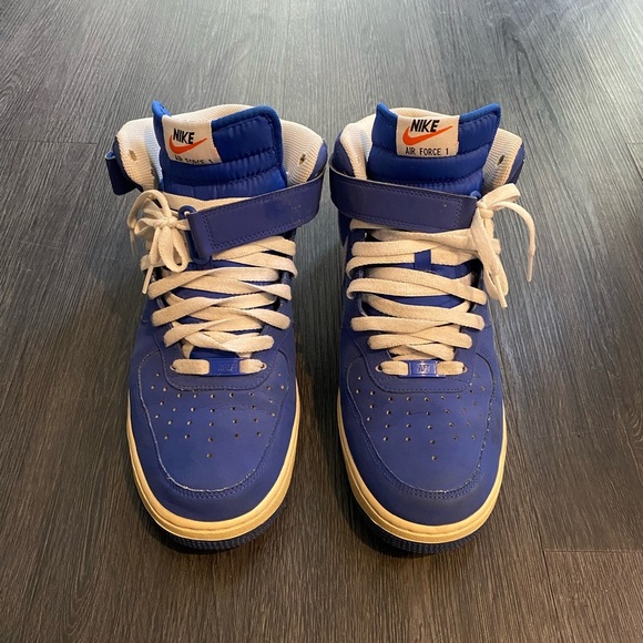 Nike Other - Nike Blue High-Top Air Force One